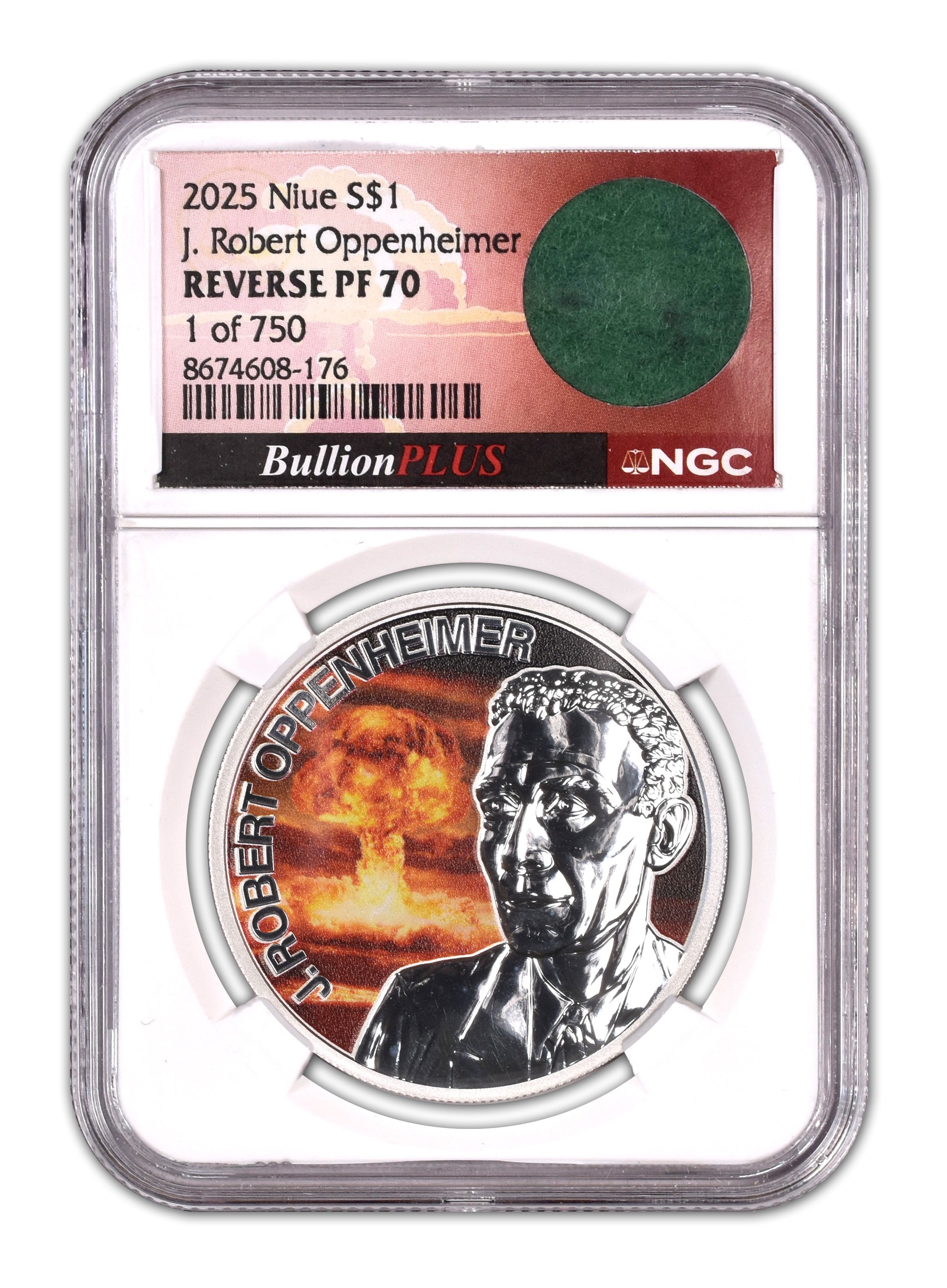 2025 Oppenheimer - NGC RP70 – BullionPLUS