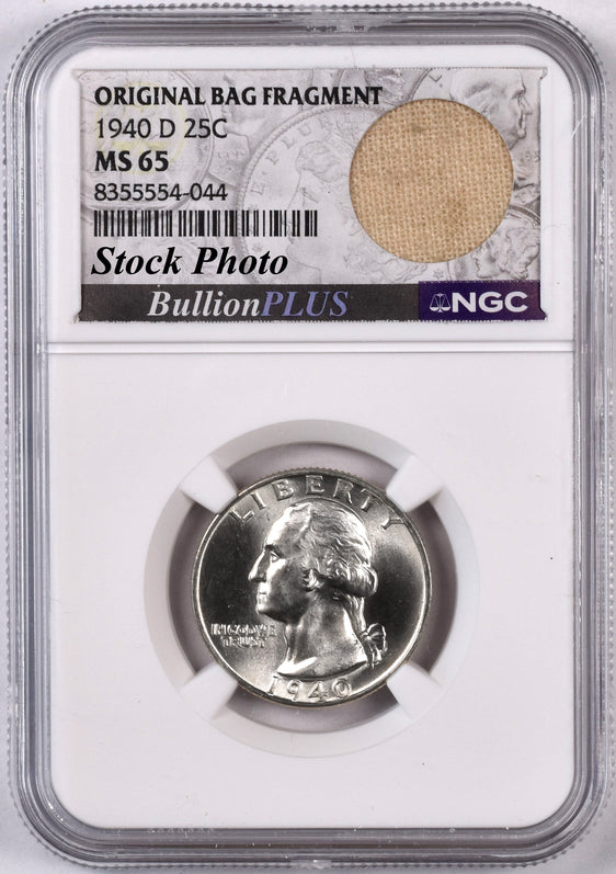 1940-D Washington Quarter - NGC MS65 - Bag Fragment