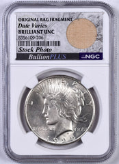 Peace Dollar - NGC Brilliant Uncirculated - Bag Fragment