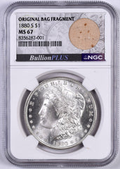 1880-S Morgan Dollar - NGC MS67 - Bag Fragment