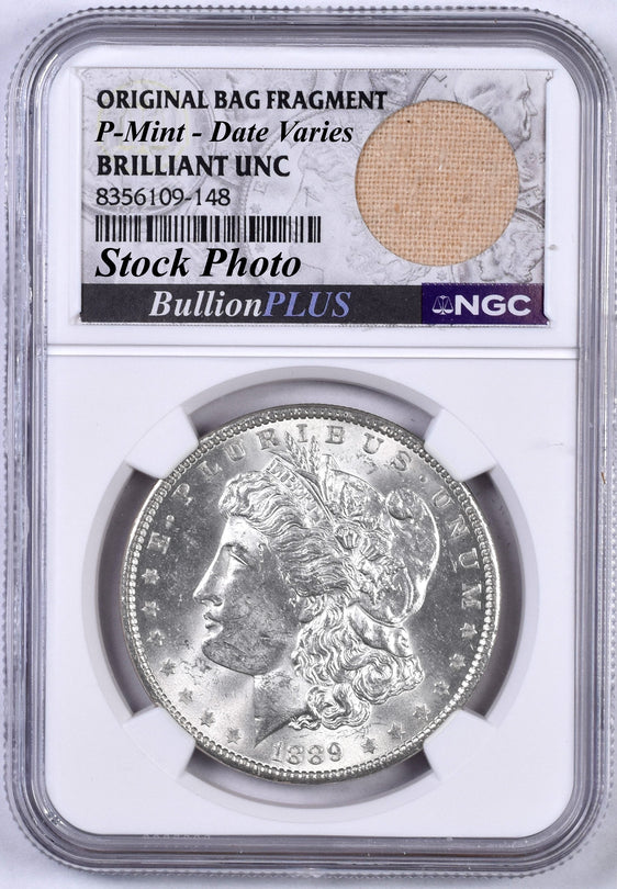 P-Mint Morgan Dollar - NGC Brilliant Uncirculated - Bag Fragment