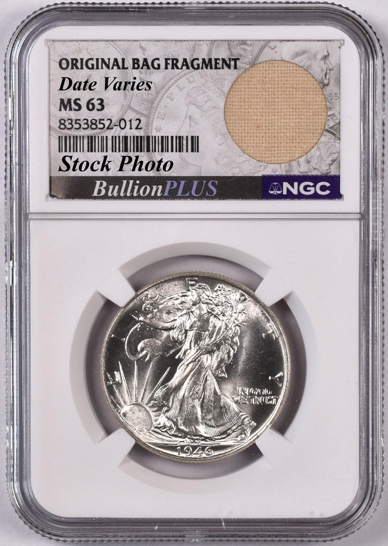 Walking Liberty Half Dollar - NGC MS63 - Bag Fragment